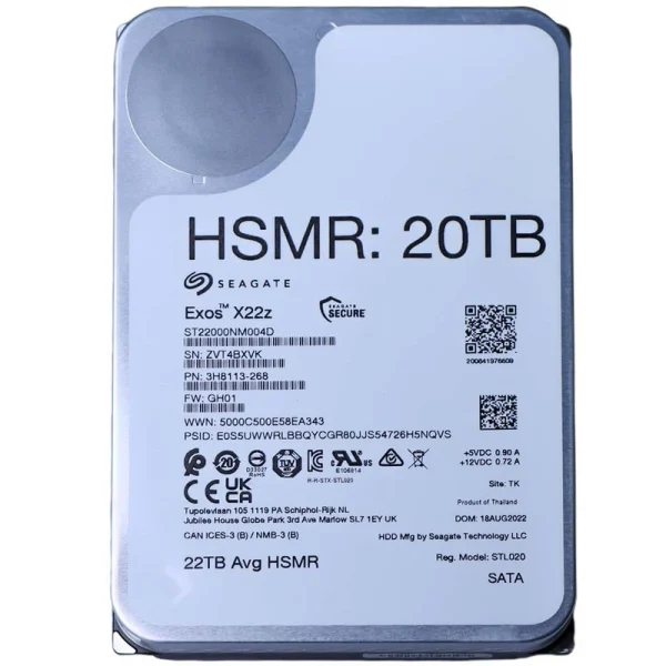 هارد دیسک اینترنال سیگیت مدل ST22000NM004D HSMR ظرفیت 20 ترابایت - تصویر 2