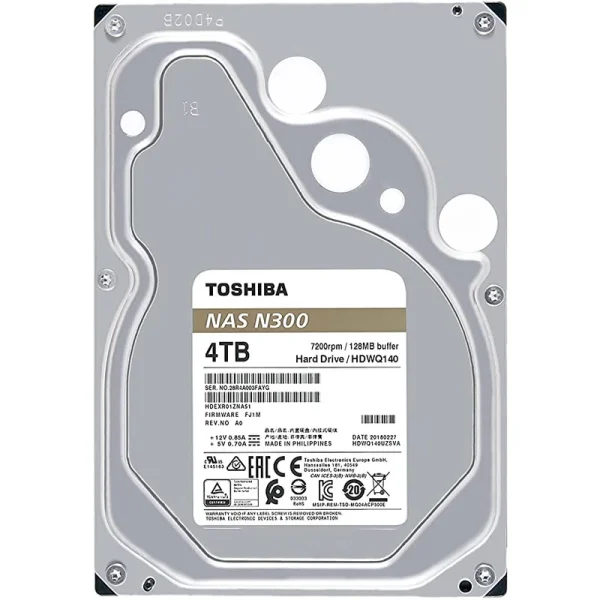 هارددیسک اینترنال توشیبا مدل N300 ظرفیت 4 ترابایت - تصویر 2