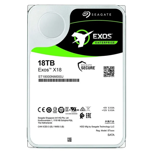 هارد دیسک اینترنال سیگیت مدل EXOS TM X18 ST18000NM000J ظرفیت 18 ترابایت - تصویر 2